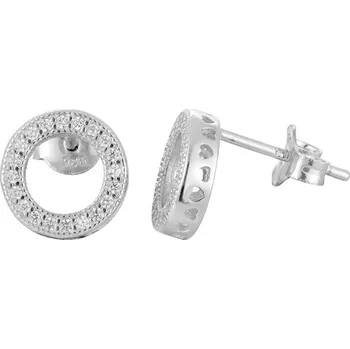 Náušnice Stříbrné náušnice s krystaly AGUP917 Beneto