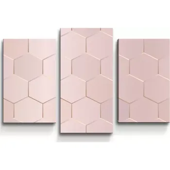 Obraz Sablio Obraz - 3-dílný Rose gold - 75x50 cm