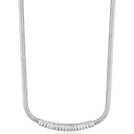 Půvabný náhrdelník s čirými zirkony Desideri BEIN016 Brosway
