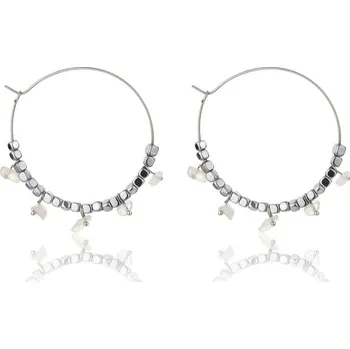 Náušnice Ocelové náušnice kruhy s růženínem Eden EWE23040S Emily Westwood