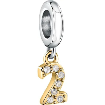 Přívěsek Ocelový bicolor přívěsek číslice "2" Drops SCZ1303 Morellato