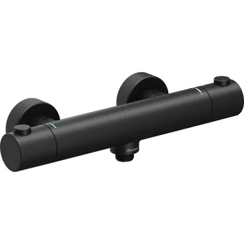 Vodovodní baterie RAVAK Baterie Ravak Puri sprchová, termostatická nástěnná, bez sprchového setu, černá, X070188 X070188