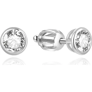 Náušnice Minimalistické stříbrné náušnice pecky AGUP1707S Beneto