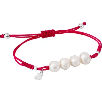 Náramek Růžový náramek s perlami Nudos 213031500 Tous