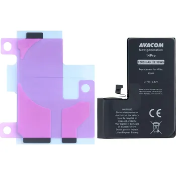 Baterie pro mobilní telefon Baterie odpovídající typu APPLE 661-30382 - AVACOM GSAP-IPH14PRO-N3200 Li-Ion 3,87V 3200mAh