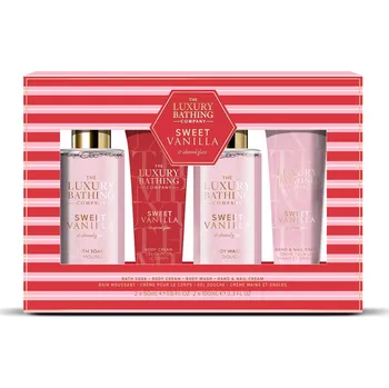 Kosmetická sada Dárková sada péče o tělo Vanilka & Mandle The Luxury Bathing Company - 4 ks