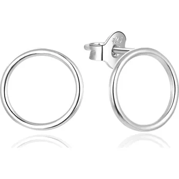 Náušnice Minimalistické stříbrné náušnice kruhy AGUP1891 Beneto