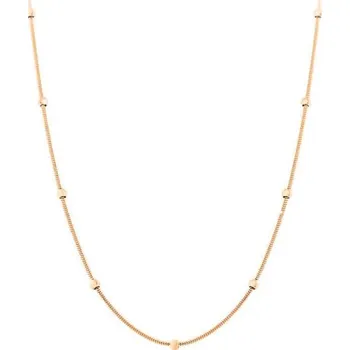 Náhrdelník Růžově pozlacený kuličkový náhrdelník Troli