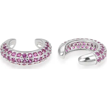 Náušnice Stříbrné záušnice s růžovými zirkony AGT-E164ZF Agato