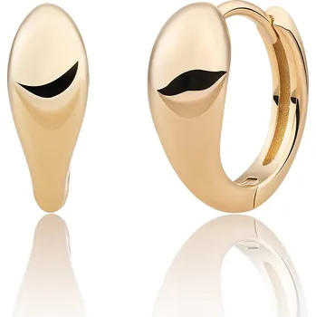 Náušnice Pozlacené kruhové náušnice EAG32 Sparkling