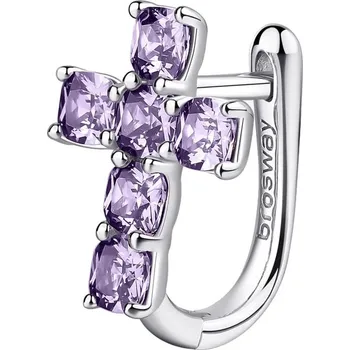 Náušnice Stylová single náušnice Fancy Magic Purple FMP21 Brosway