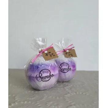 Svíčka Supeko Svíčka koulička 6,5 cm MÁMENÍ s cedulkou