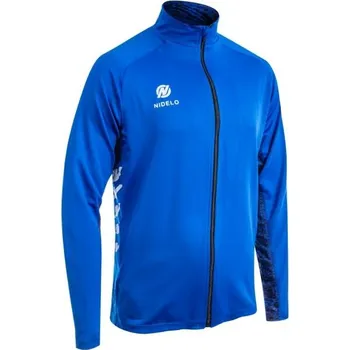 Pánská mikina Dětská tréninková mikina NIDELO TRAINING ZIP JACKET NANTES 6 Modrá, Bílá