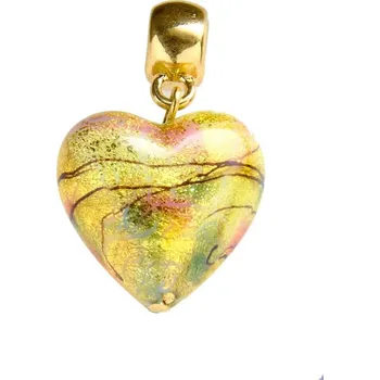 Přívěsek Něžný přívěsek Golden Dream s 24karátovým zlatem v perle Lampglas S11 Lampglas