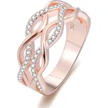 Růžově pozlacený stříbrný prsten se zirkony AGG333 Beneto / Obvod: 56 mm - 56 mm