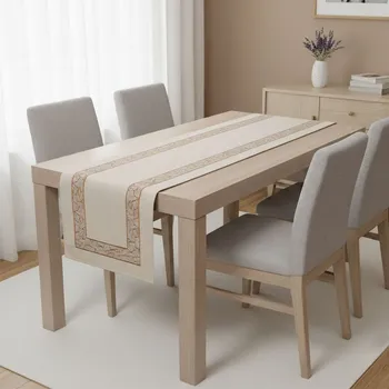 Stolování Ubrus celoroční, Geo, béžový