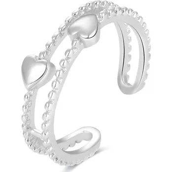 Prsten Romantický stříbrný prsten na nohu AGGF485 Beneto