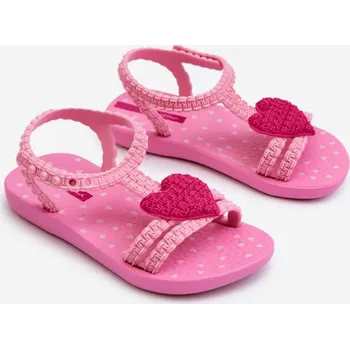 Dívčí oblečení Dětské sandálky srdcem 81997 Ipanema My First Baby růžové 22/23