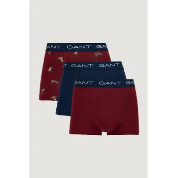 Boxerky SPODNÍ PRÁDLO GANT DUCK PRINT TRUNK 3-PACK PLUMPED RED