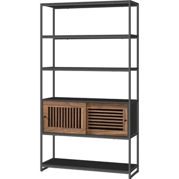 Knihovna Regál černá AUR-E1121 BK