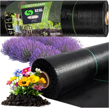 Mulčovací textilie agrotextilie 90 g/m² 0,8 × 50 m černá UV proti plevelu