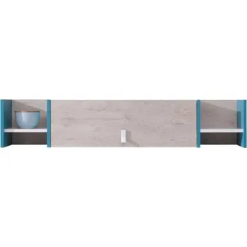 Koupelnový nábytek Skříňka Legimi LG12, Barva: bílý / dub + modrý MIRJAN 5903211039843