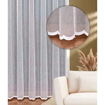 Záclona kusová Clea výška 270cm, šíře 400cm bílá