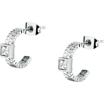 Náušnice Ocelové náušnice s čirými krystaly Gioia SAVY44 Morellato