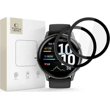 Tech-Protect | Tech-Protect Glass Flex 2x ochranné sklo na Garmin Venu 4 (45 mm), černé