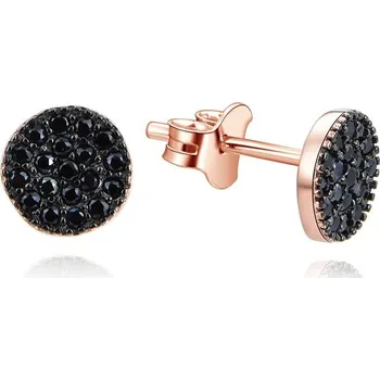 Náušnice Magické bronzové náušnice ze stříbra se zirkony AGUP2246-ROSE Beneto