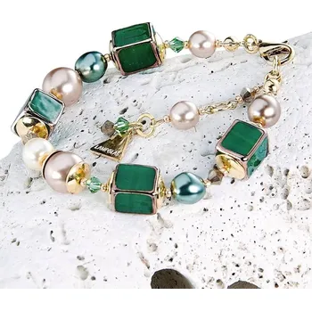 Náramek Honosný náramek Lake Fairy z perel Lampglas BCU30 Lampglas