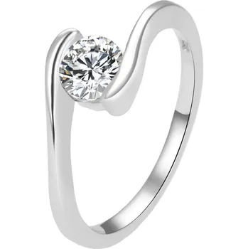 Prsten Elegantní stříbrný prsten s čirým zirkonem AGG367 Beneto / Obvod: 60 mm - 60 mm