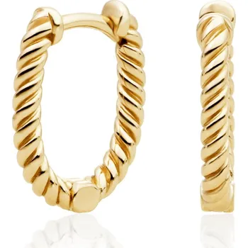 Náušnice Slušivé pozlacené náušnice EAG21 Sparkling