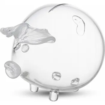 Pokladnička DuraHome Pokladnička prasátko, sklo 16 cm