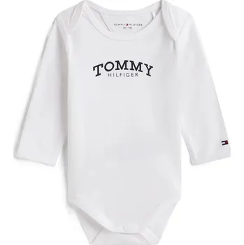 Kojenecké oblečení Bavlněné kojenecké body Tommy Hilfiger KN0KN02133.PPY2 bílá 00X, vel. 74