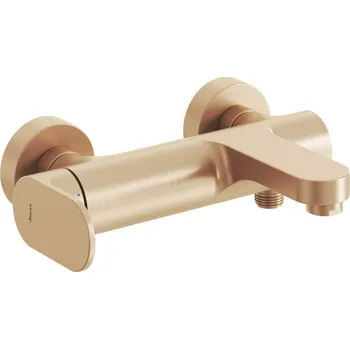 Vodovodní baterie RAVAK Baterie Ravak Eleganta EL022.00 vanová nástěnná, bez sprchového setu, růžové zlato, X070367 X070367