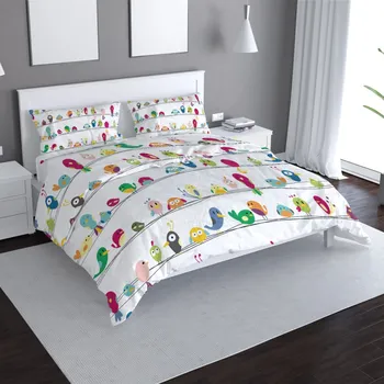 Povlečení SABLIO Dětské povlečení Ptáčci Varianta: 50x60/150x200cm