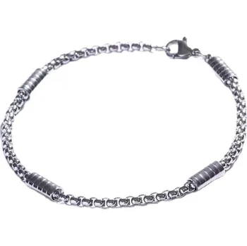 Náramek Nadčasový ocelový náramek pro muže MCGB5061S Marc Malone / Délka: 21 cm