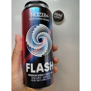 Pivo Nozib FLASH Session West Coast IPA Galaxy + Simcoe 12°/5,6% 0,5l
