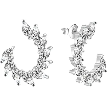 Náušnice Elegantní stříbrné náušnice se zirkony AGT-E053PW Agato