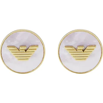 Náušnice Půvabné náušnice s perletí Eagle Logo EGS3141710 Emporio Armani