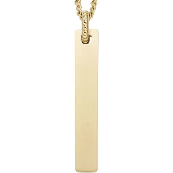 Náhrdelník Módní pozlacený náhrdelník s přívěskem JF04464710 Fossil