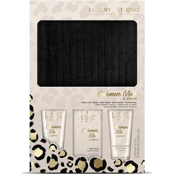 Kosmetická sada Dárková sada tělové péče Kašmír, Mošus & Ambra The Luxury Bathing Company - 4 ks