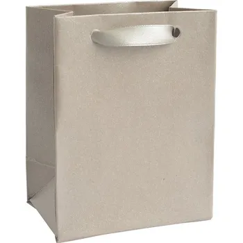 Dárková taška Dárková papírová taška stříbrná EC-3/AG Jk Box