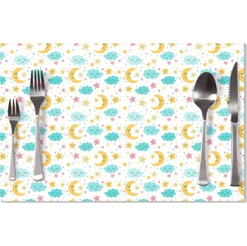 prostírání Sablio Prostírání Měsíc a modré mráčky: 40x30cm