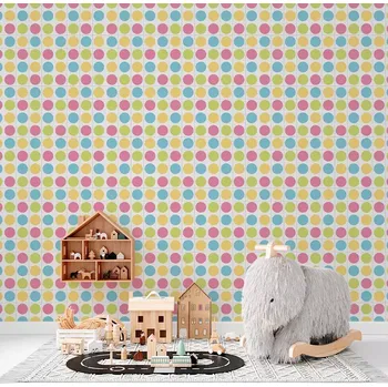 Tapeta Sablio Tapeta Veselé barevné puntíky - 125x75 cm