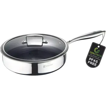 Pánev Bergner Steelblue Pánev na smažení, s poklicí, výška: 108 mm, průměr: 280 mm"