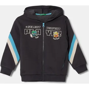 Chlapecká mikina Dětská mikina United Colors of Benetton 3J73G503H.P.Seasonal šedá 90M, vel. 90