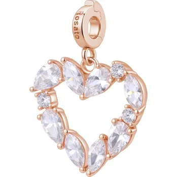 Přívěsek Pozlacený přívěsek Srdce s kubickými zirkony Storie RZ245 Rosato