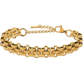 Náramek Masivní pozlacený náramek VAAJDB201399G Troli